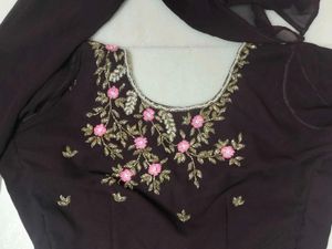Elegant Embroidered Saree