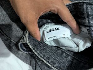 Grey Acid Wash Jeans