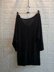 Stylish Black Cowl Neck Top