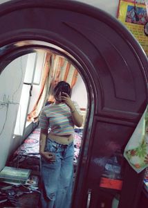 Striped Crop Top