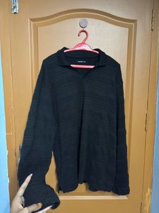black sweater
