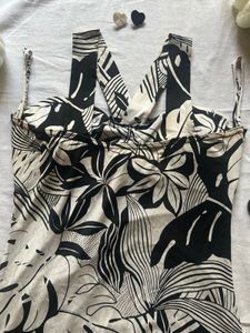 Monokini Tropical Print Dress