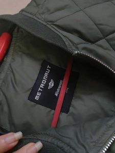 Olive Quilted Bomber Jacket