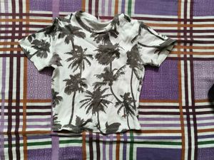 Palm Tree Print T-Shirt
