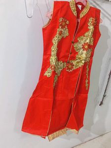 Festive Red Girls Clothing
