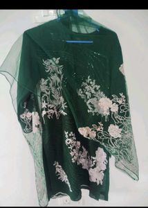 Beautiful Green Kurta Set with Dupatta