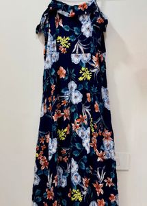 Navy Floral Maxi Dress
