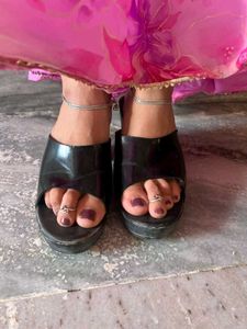 Black Platform Sandals