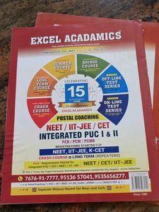 Excel Acadamics NEET/JEE/CET CPP