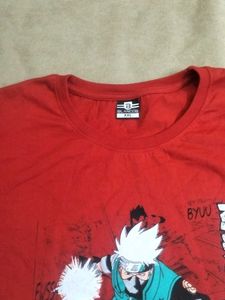 A classic red Kakashi oversized tee.