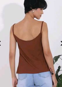SHEIN MEDIUM LENGTH SPAGHETTI STRAP TEXTURED CAMI