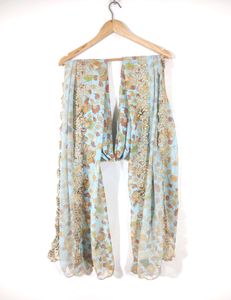 Light Blue Printed With Embroidered Dupatta(Women)