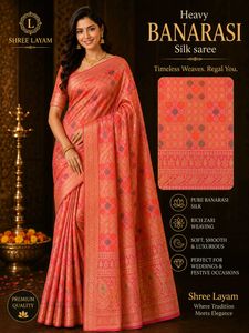 Heavy Banarasi Silk Saree - Timeless Elegance