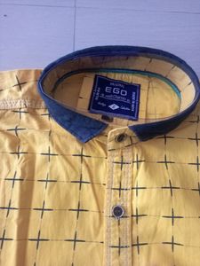 Shirt Yellow Colour Mens 44 XXl Size