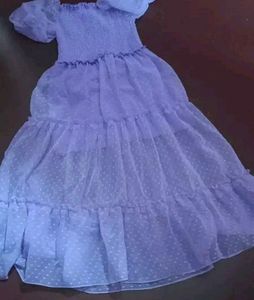 Lavender Tiered Midi Dress