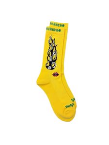 Chrome Hearts matty boy Yellow Flame Socks