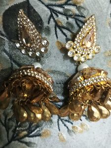 Stunning Jhumka Earrings with free bangles