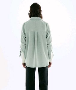 ZARA FINE-WALED CORDUROY OVERSIZED SHIRT