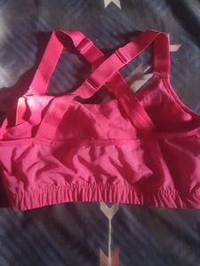 Magenta Sports Bra | Comfortable Fit | Good Condit