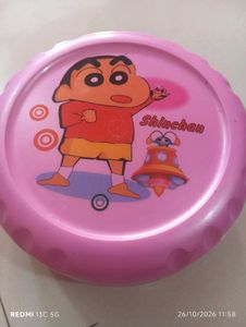 Shinchan Pink Round Container
