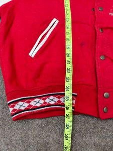 Red &amp; White Varsity Jacket
