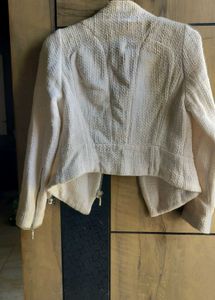 Zara Original imported stylish cream textured jack