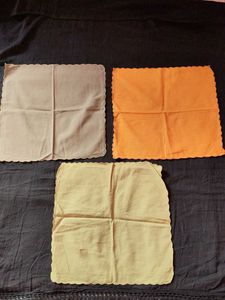Set of 3 Colorful Scalloped Edged hand towel