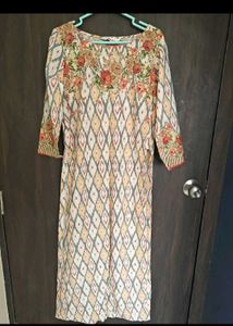 Biba Printed Kurta Set with Dupatta