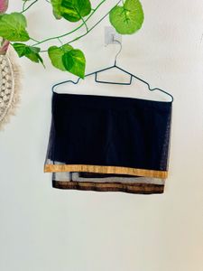 Vintage Black Anarkali Gold Embellishments