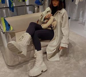 Zara brand new White Boots calf length