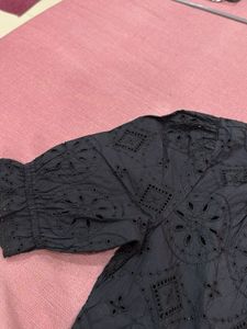 Eyelet Embroidered Top