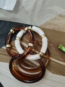 Chic Resin Bangle Set