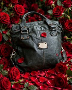 Chic Dark Green Leather Handbag