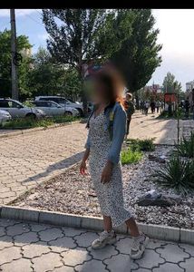 Stylish White Floral Print Dress
