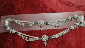 Pure silver Anklets with Gemstones