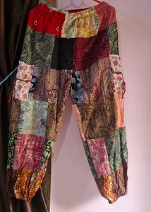 Boho Patchwork Harem Pants