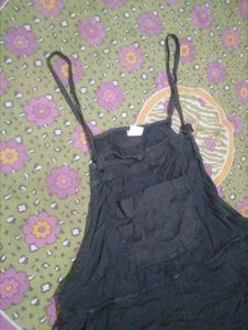 Black Short Overalls