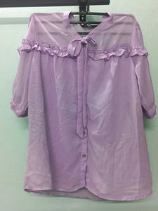 Korean ruffle top