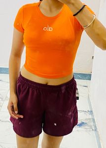 Orange Cropped Top