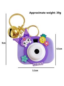 Cute Camera Charm Keychain Set