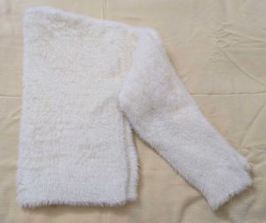 Cozy White Fuzzy Sweater
