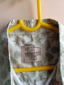Pastel Green Tree Printed Shirt