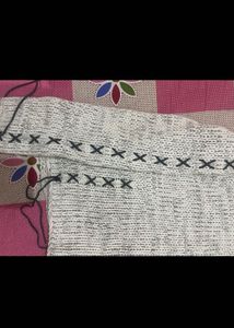 white Knit Turtleneck Sweater