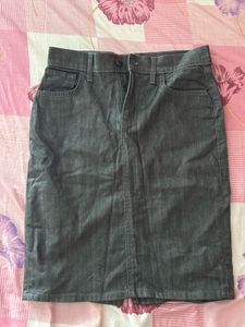 Classic Denim Pencil Skirt