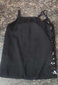Black Sequins Top