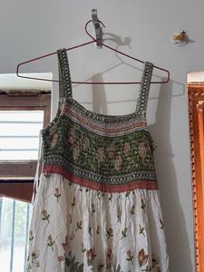 Bohemian Floral Print Maxi Dress