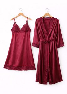Elegant Burgundy Lingerie Set