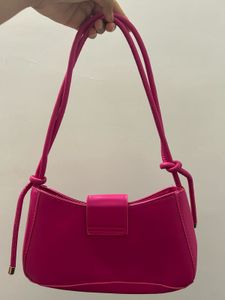 Y2K Style Hot Pink Shoulder Bag