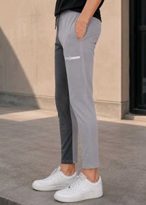 Grey &amp; Black Track Pants | Slim Fit |Gym |