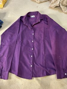 Men's Purple Button-Down Shirt
